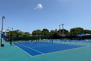 New Teal Tennis Court