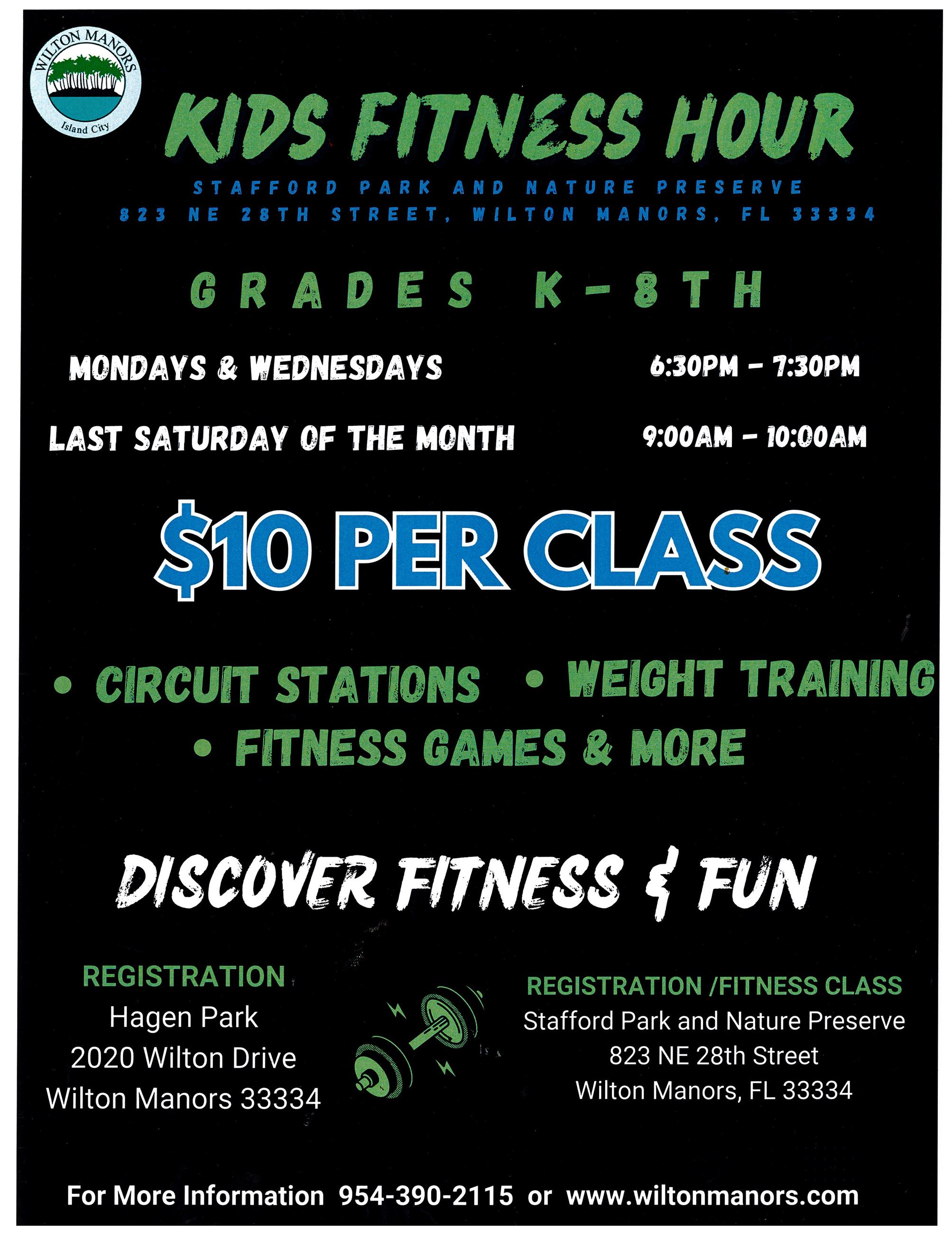 Kids Fitness Hour Flyer